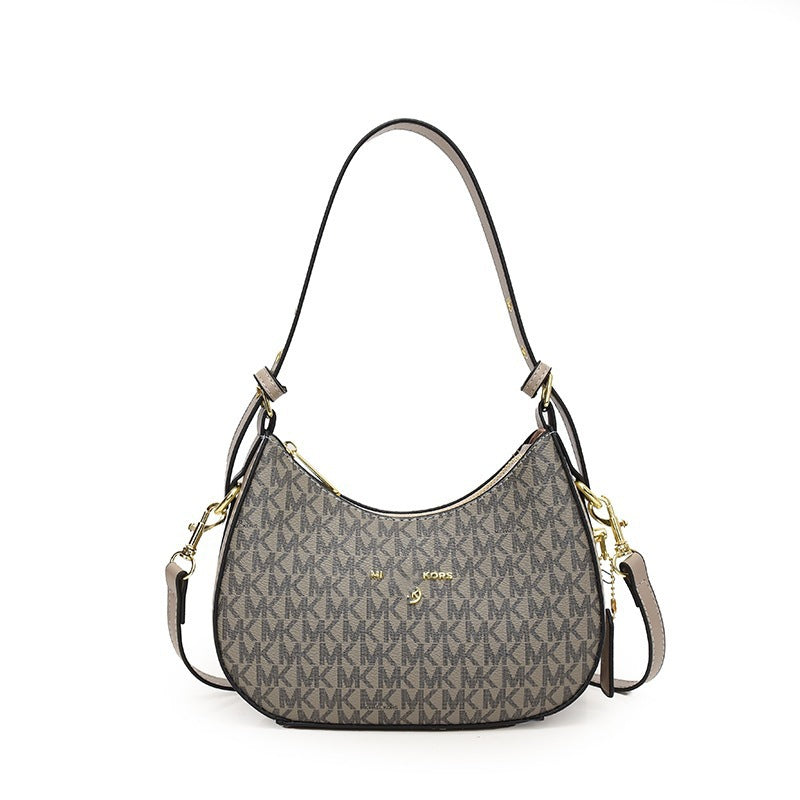 Bolsa de axilas para mujer 2025, nueva y de moda francesa de nicho de alta gama, bolso cruzado de un hombro y media luna