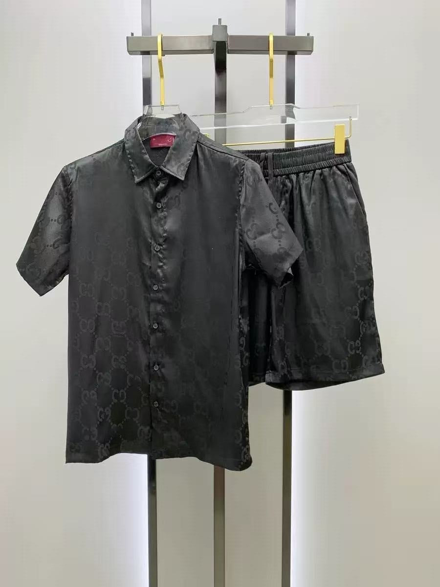 Conjunto Camisa y Pantalón Corto Hombre | Estilo Europeo Verano