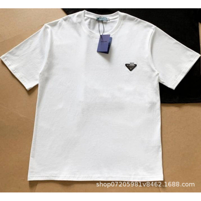 T-shirt Homme Imprimé Triangle | 100% Coton Manches Courtes