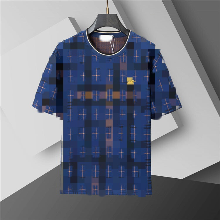 Versión correcta de 2026 de la nueva camiseta ligera de lujo de verano, camiseta de manga corta de cuello redondo y versátil para hombres y mujeres, países extranjeros de Europa y Estados Unidos