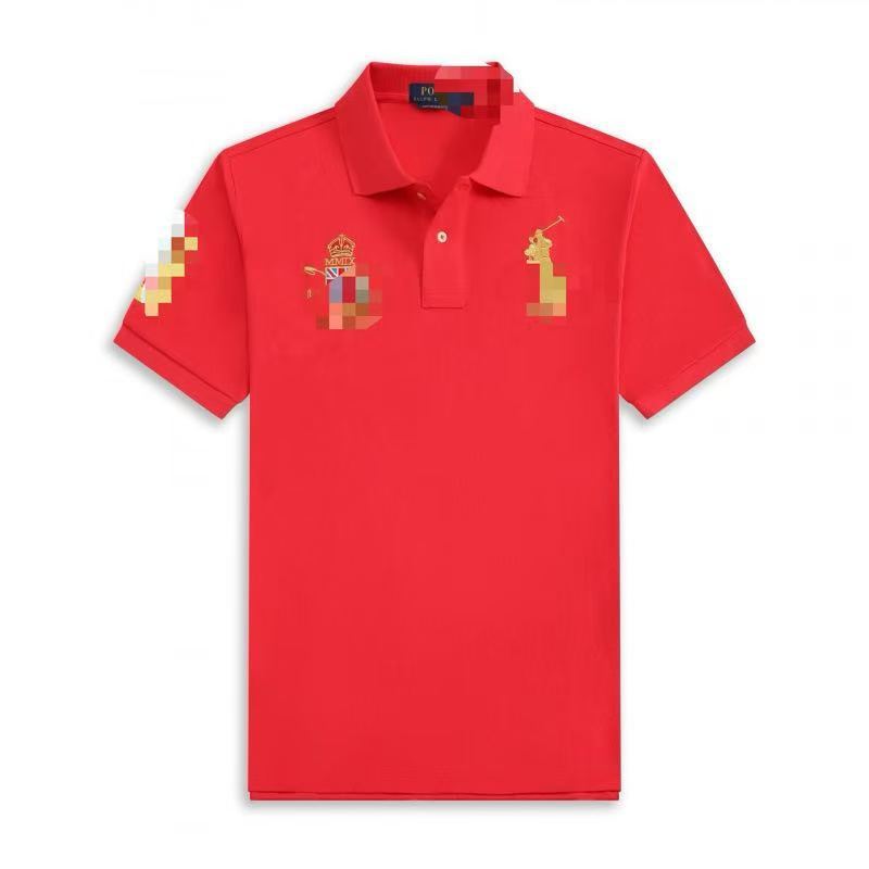 Polo de verano transfronterizo 2026 Casual de moda malasia de manga corta con estampado de corona malaya slim fit al mayorista