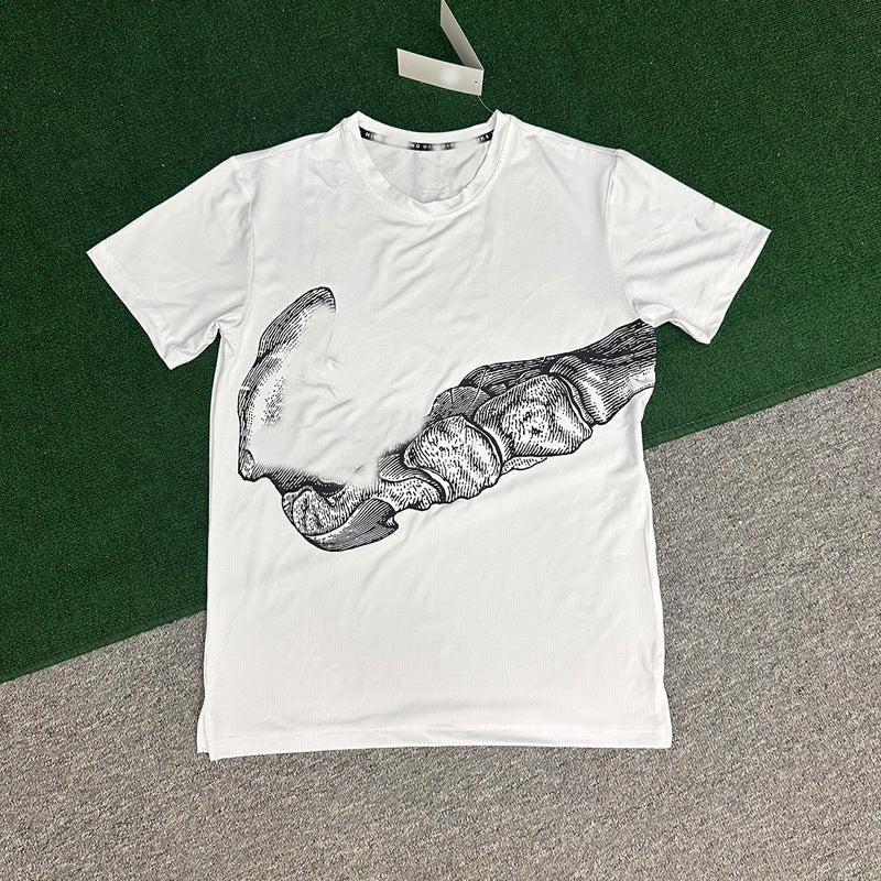 Men's Sportswear Set | Quick-Dry Ice Silk T-Shirt + Shorts