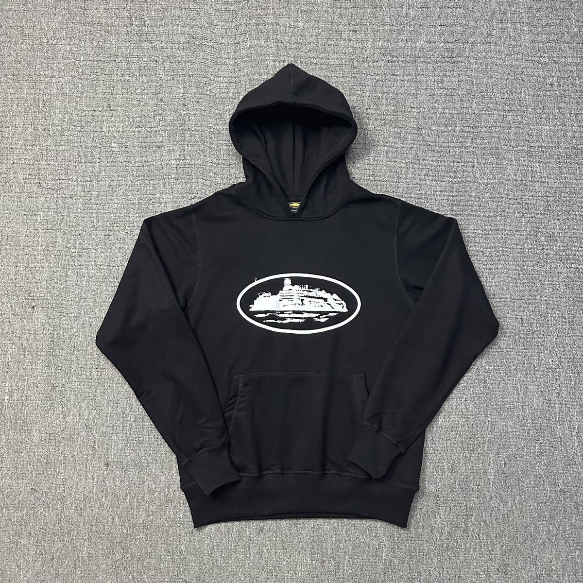 New 2025 cross-border set with embroidered minimalist lettering, high-street fashion loose cardigan, hoodie, and casual pants