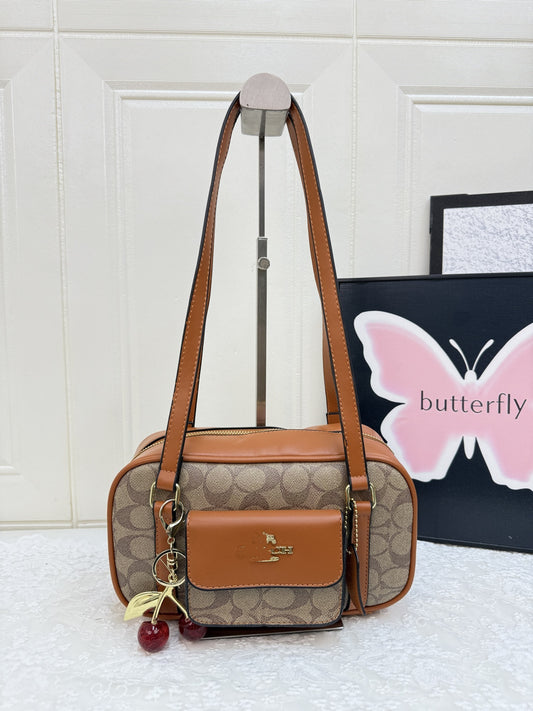 Elegant Women's Shoulder Bag | Fashionable Wide-Strap Crossbody for Commuting | No Box