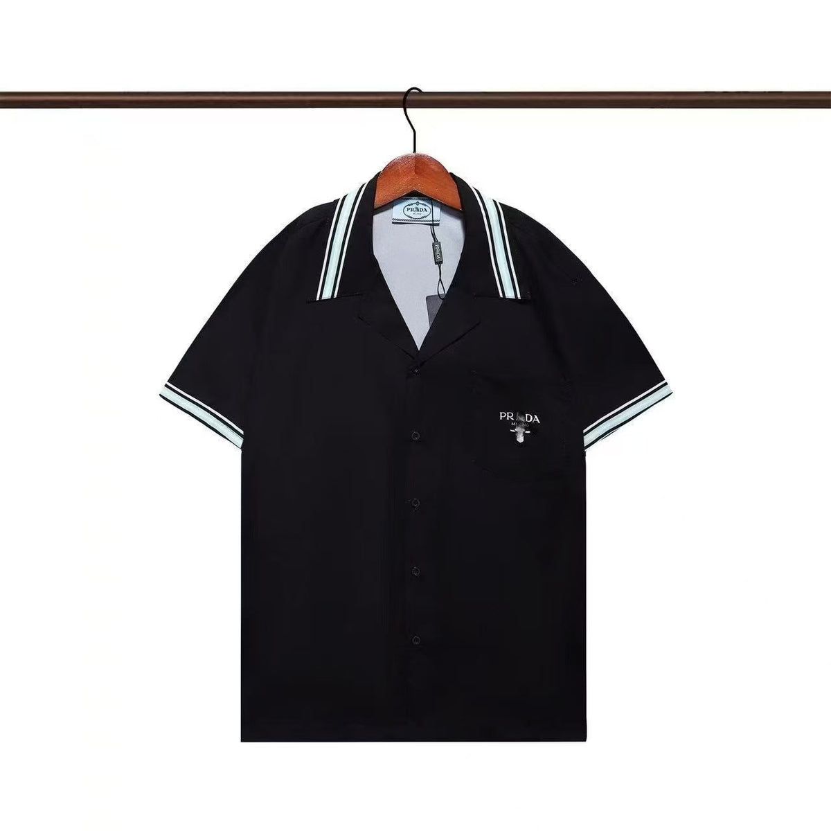 Chemise homme imprimée P | Col et boutons