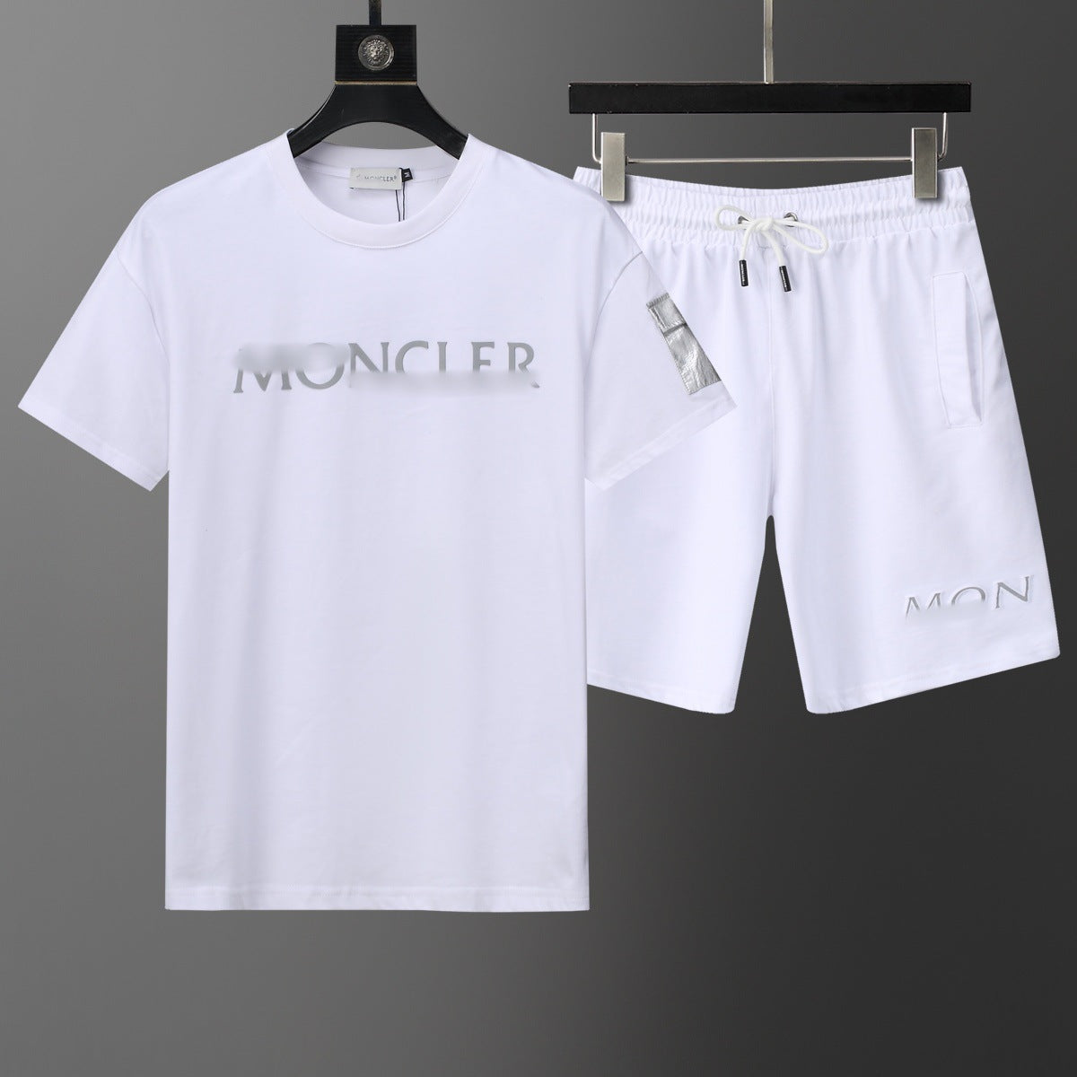 ()25 nuevos pantalones cortos B familia G Jacquard Moda casual Traje de comercio exterior para hombres y mujeres Trajes de primavera para hombre