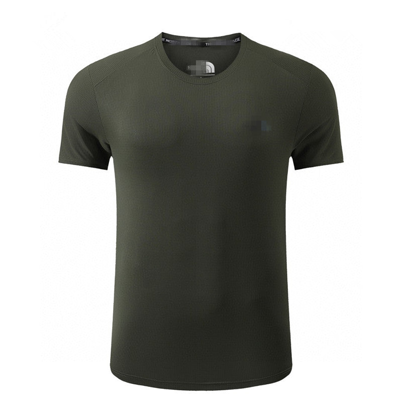 2025 Verano Transpirable Nueva camiseta de manga corta de manga corta para hombre de primavera y verano Nueva camiseta transpirable para exteriores que absorbe la humedad