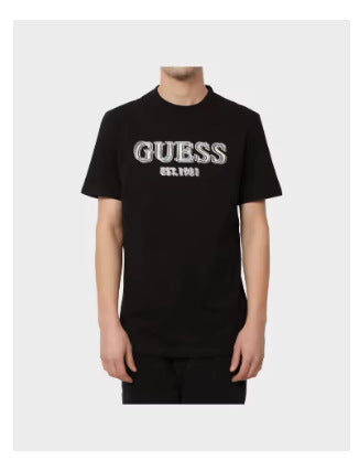 FEAR OF GOD Double Stitch Essentials Monograma pintado con grafiti con escote redondo camiseta de manga corta con escote redondo FOG