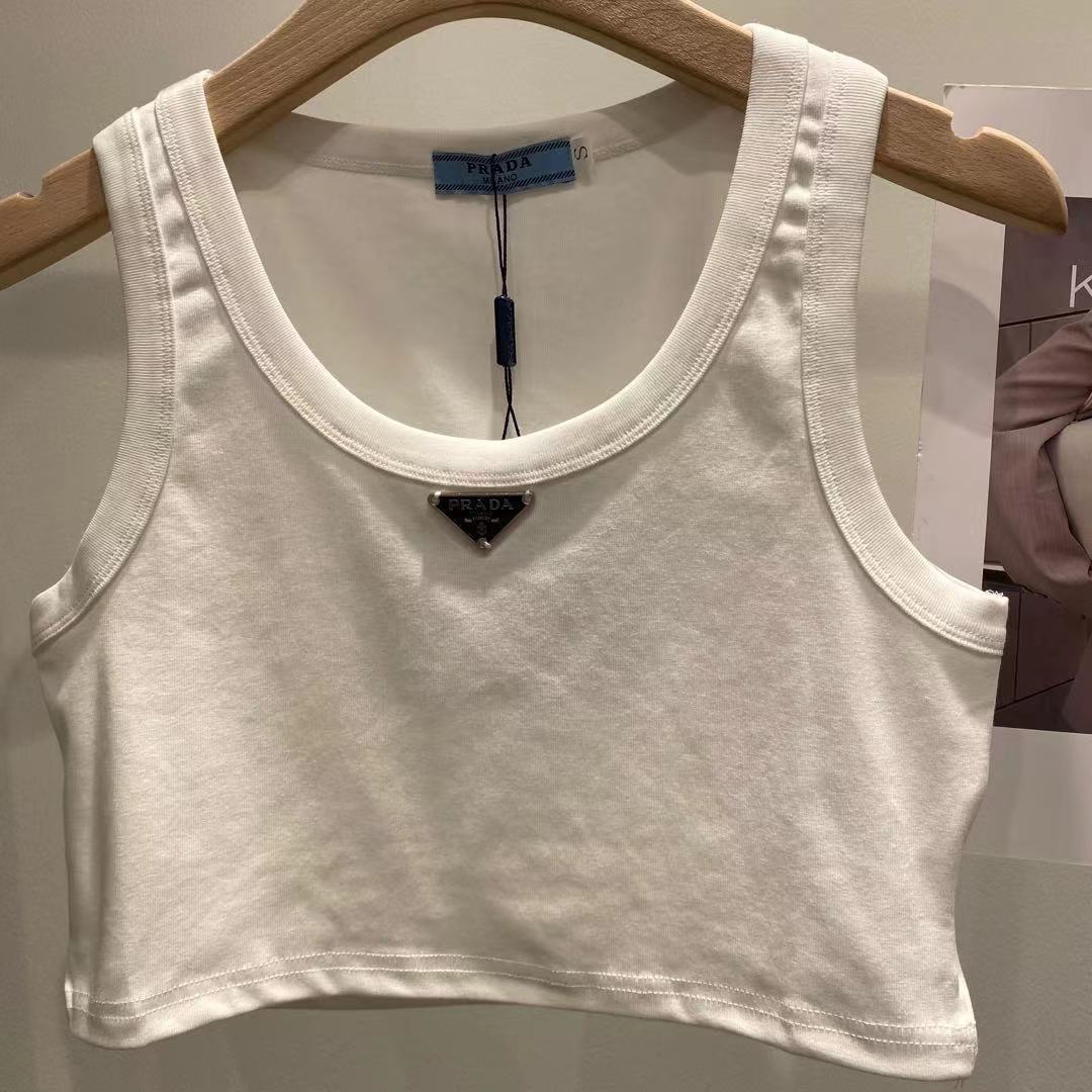 Camiseta Sin Mangas Mujer Etiqueta Triangular | Pantalones Cortos Versátiles