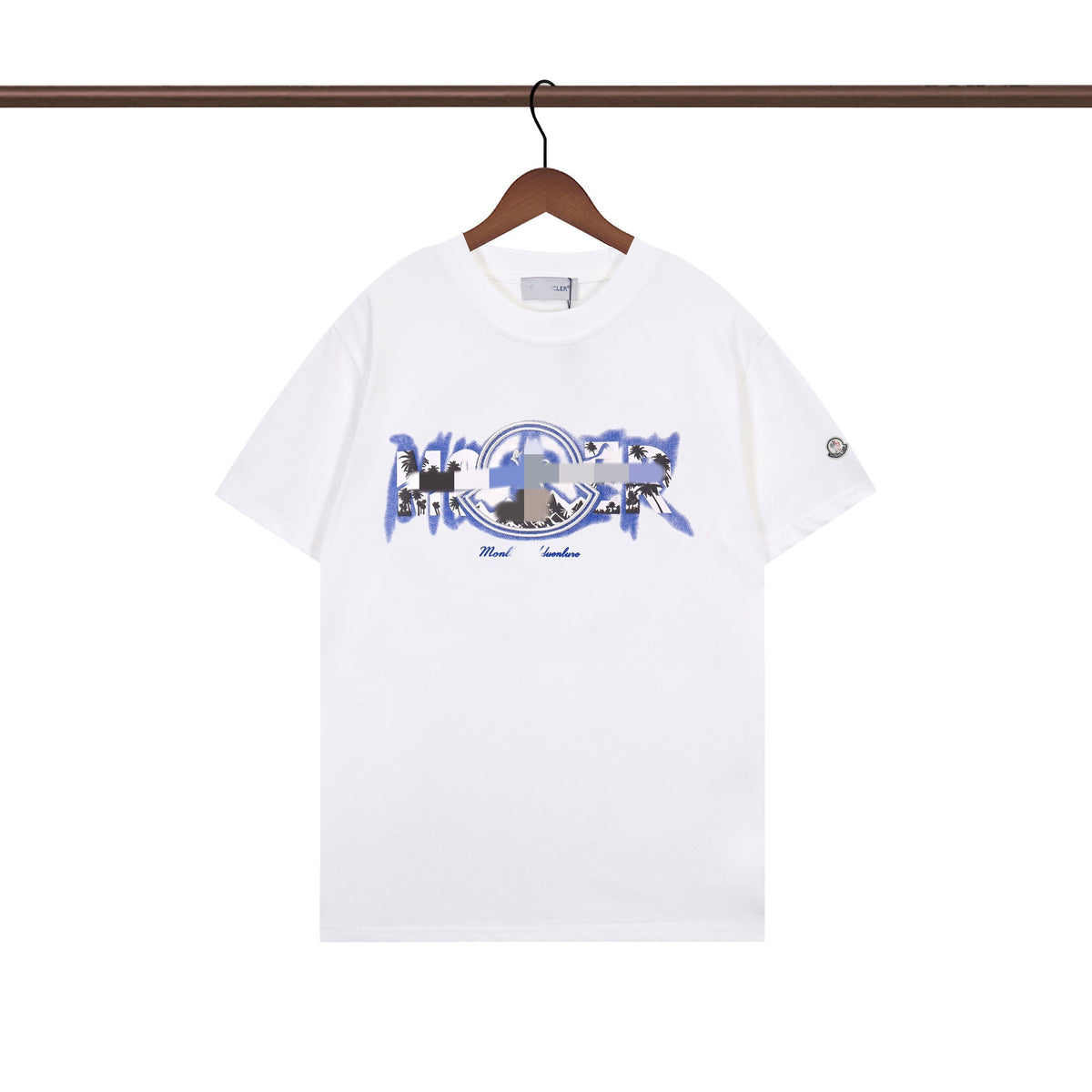 Camiseta Bordada Hombre MON | Cuello Redondo