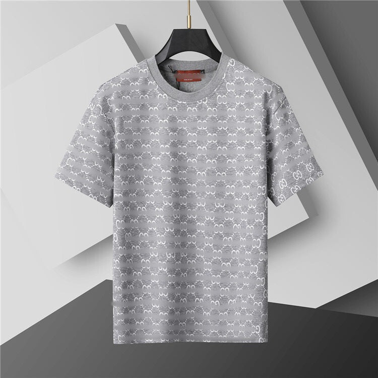 Versión correcta de 2026 de la nueva camiseta ligera de lujo de verano, camiseta de manga corta de cuello redondo y versátil para hombres y mujeres, países extranjeros de Europa y Estados Unidos