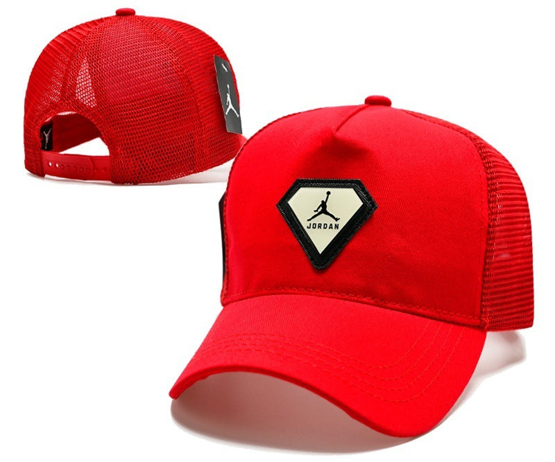 Unisex Flat Brim Leather Baseball Cap | Casual Outdoor Fashion