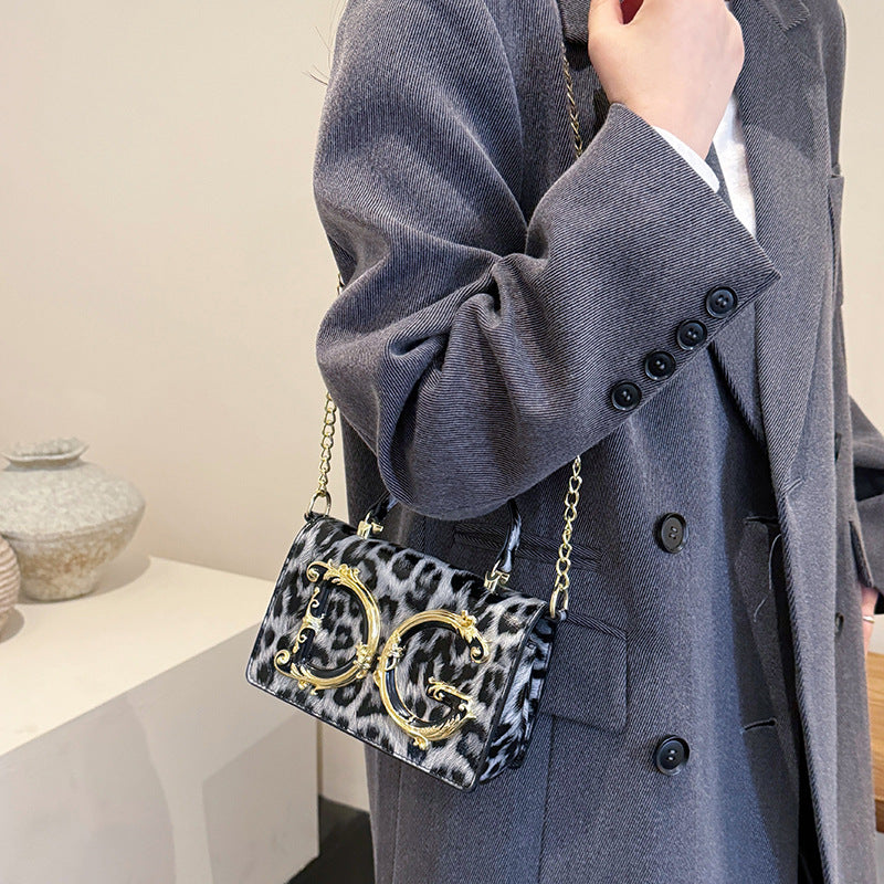 Borsa donna in vernice | Tracolla a catena sera moda versatile | Senza scatola