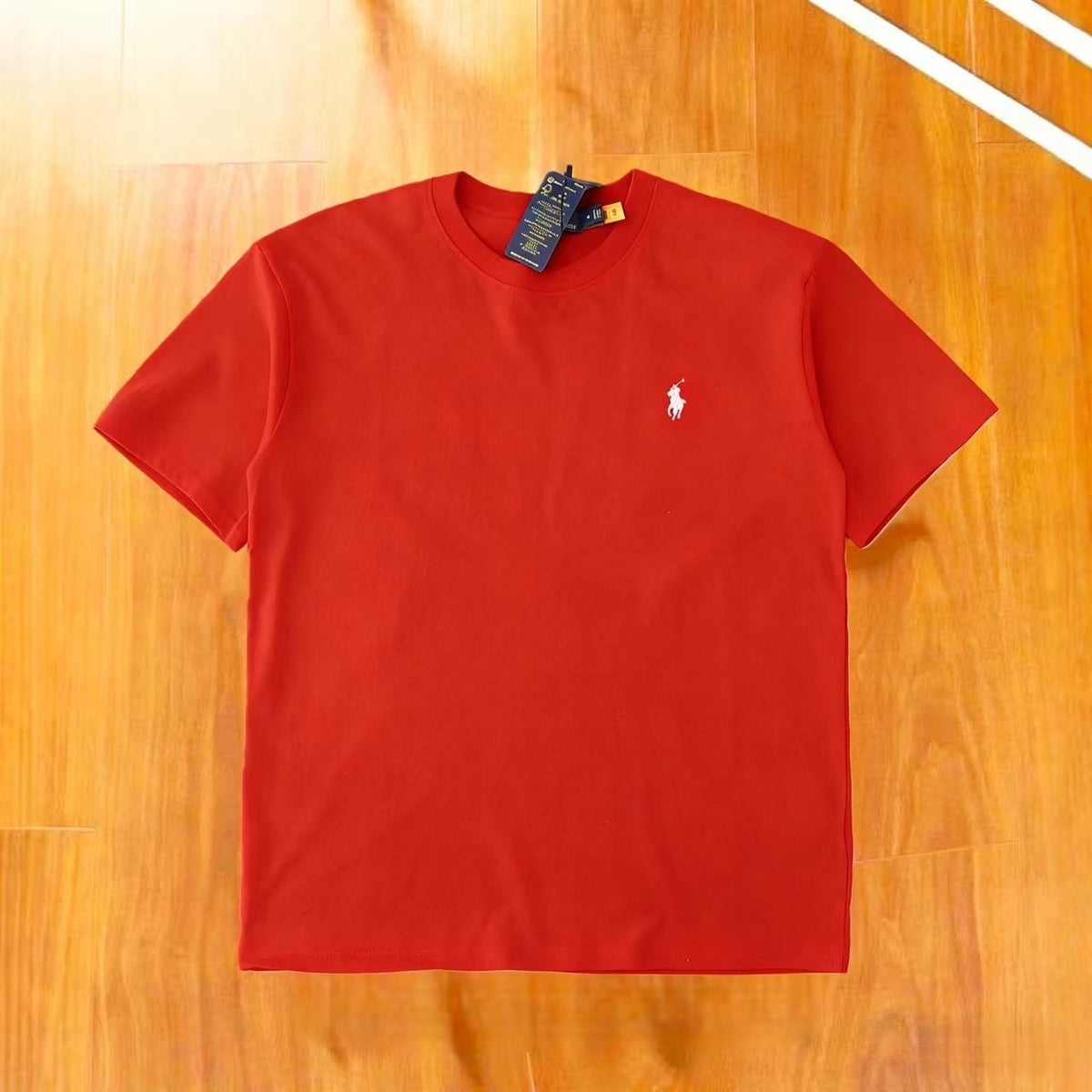 Camiseta Bordada de Algodón RL | Manga Corta