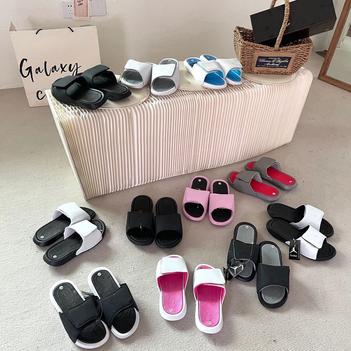zapatillas de trapecio de aire parejas masculinas y femeninas zapatillas AJ Joe 6 gancho de baloncesto para niñas zapatos de playa de verano marca de tendencia