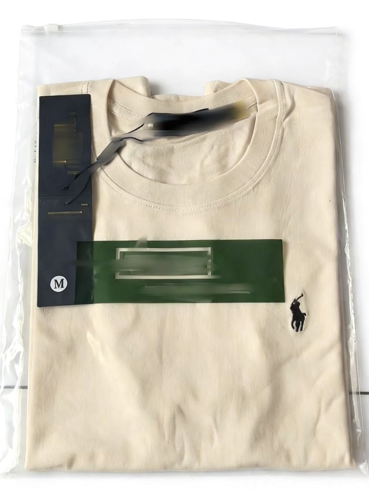 Comercio exterior camiseta Paul bordada Ruff pony marca unisex de verano de algodón cuello redondo casual versátil RL de manga media