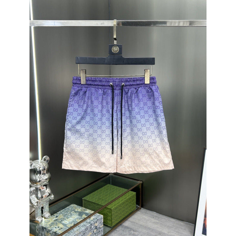 Shorts deportivos casuales casuales de estampado digital para comercio exterior transfronterizo transfronterizo, pantalones deportivos casuales con estampado digital de doble G