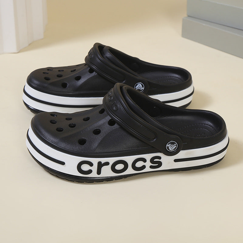 Zapatillas de suela suave para mujer en casa, antideslizantes y resistentes a olores, ropa de baño y exterior, ligera para la playa, zapatillas transfronterizas, zapatillas planas para hombre