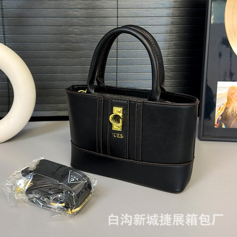 Bolso de mujer superventas impreso en Europa y Estados Unidos 2026 nuevo bolso cruzado ancho de tira cruzada de gran capacidad para mujer