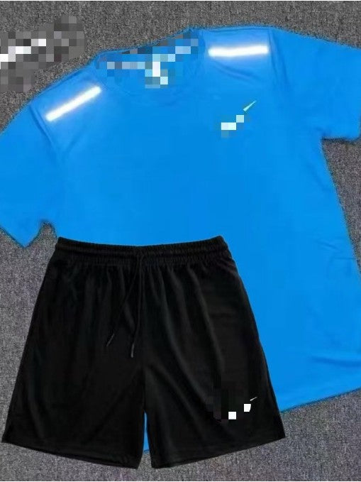 Deportes de verano, baloncesto, fitness, entrenamiento de atletismo masculino y femenino, manga corta, secado rápido, pantalones cortos de atletismo, conjuntos de ropa deportiva