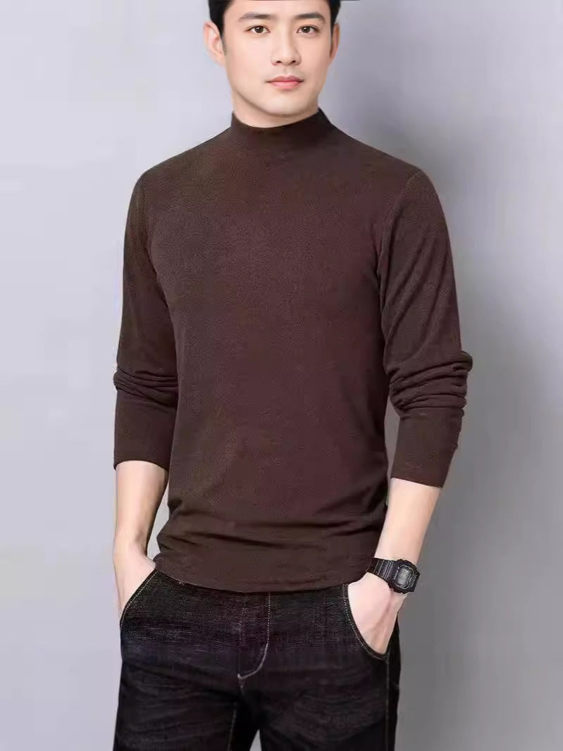 Camiseta Terciopelo Manga Larga Hombre | Moda Invierno