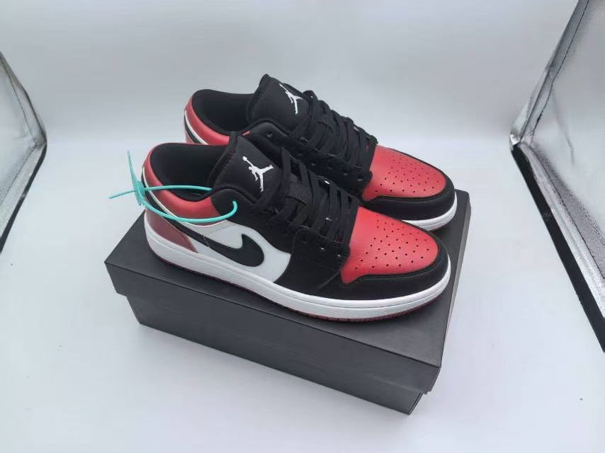 N Unisex Black and White AJ1 Sneakers | With Box