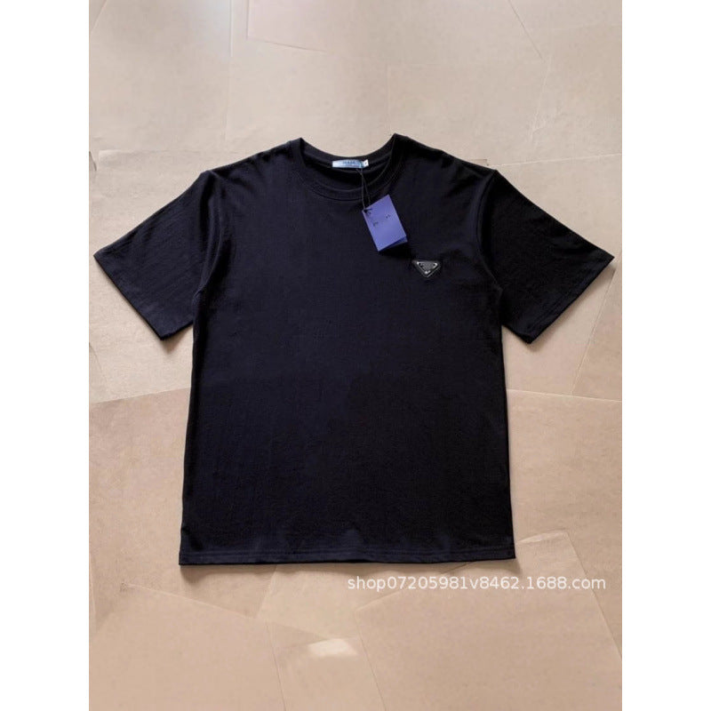T-shirt Homme Imprimé Triangle | 100% Coton Manches Courtes