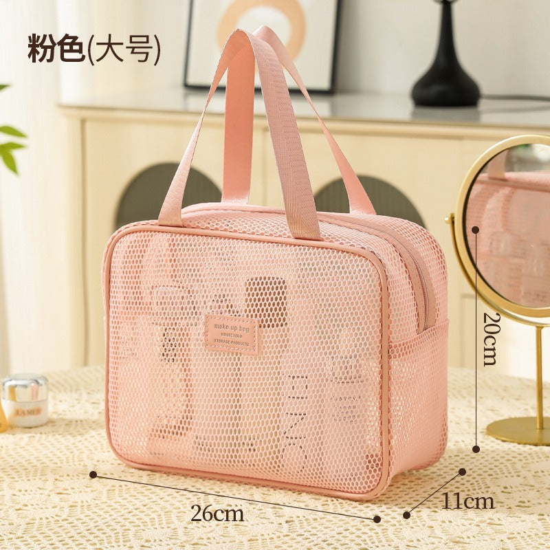 Bolsa Maquillaje Grande Portátil Mujer | Organizador Repelente Agua