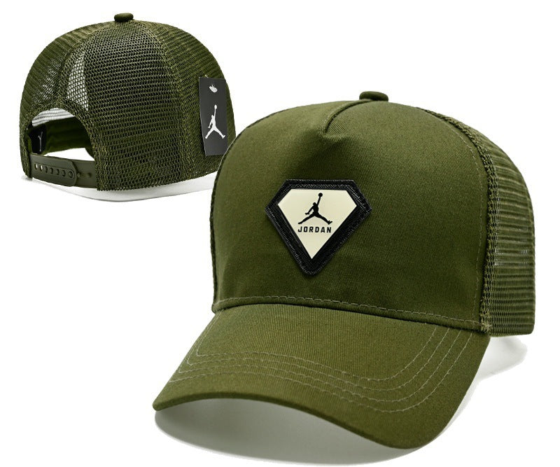 Unisex Flat Brim Leather Baseball Cap | Casual Outdoor Fashion