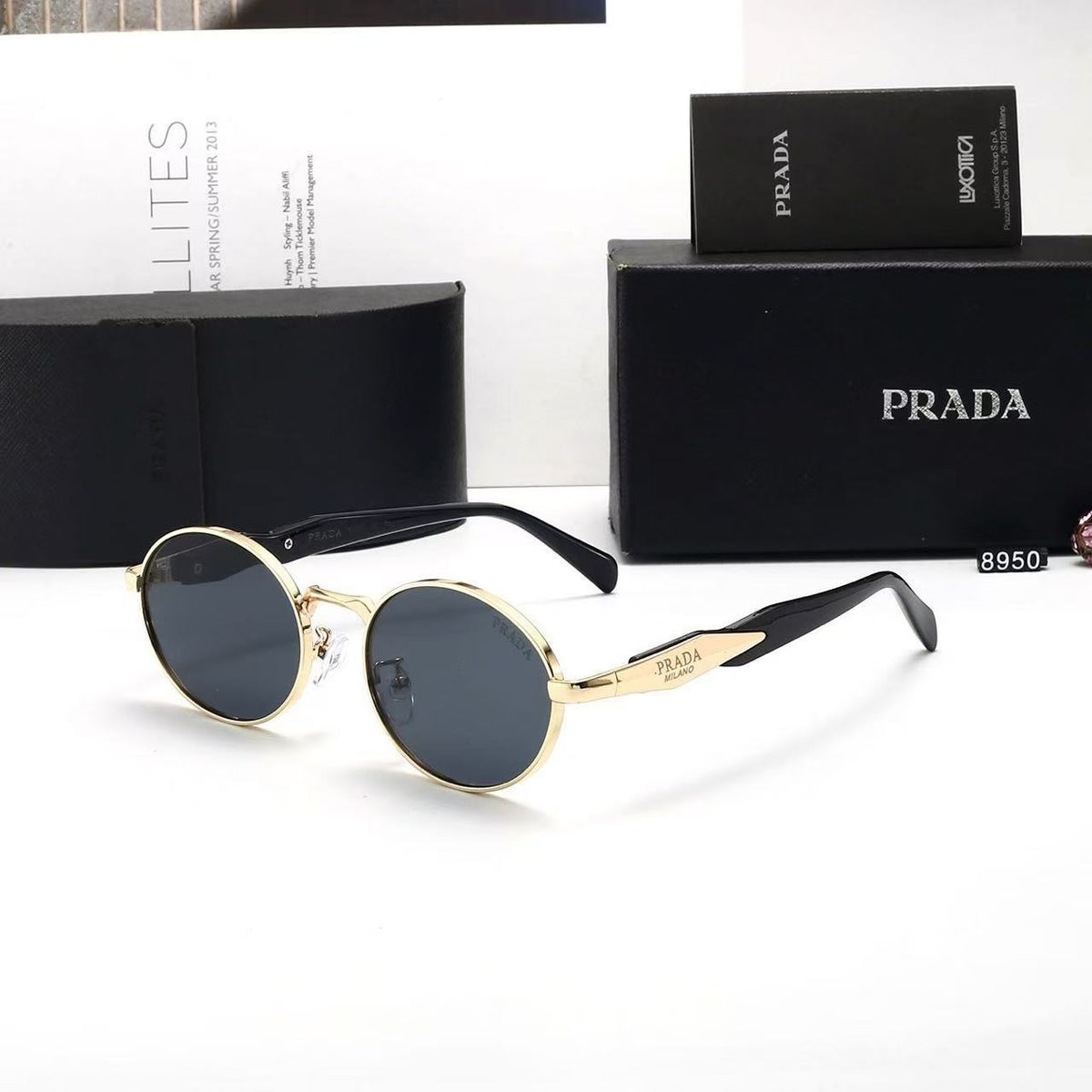 Ovale Sonnenbrille High-End Urban Fashion | Damen European Style