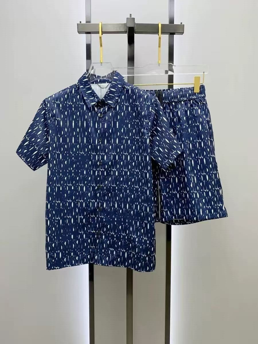 Conjunto Camisa y Pantalón Corto Hombre | Estilo Europeo Verano