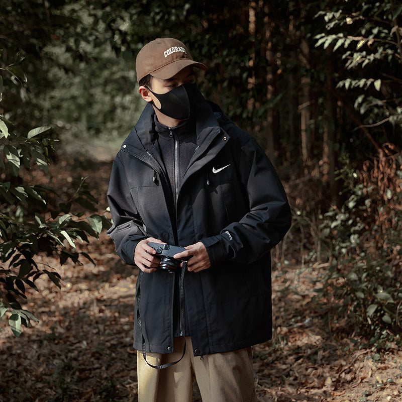 Plaid Mountaineering Windbreaker Jacket | Outdoor Premium