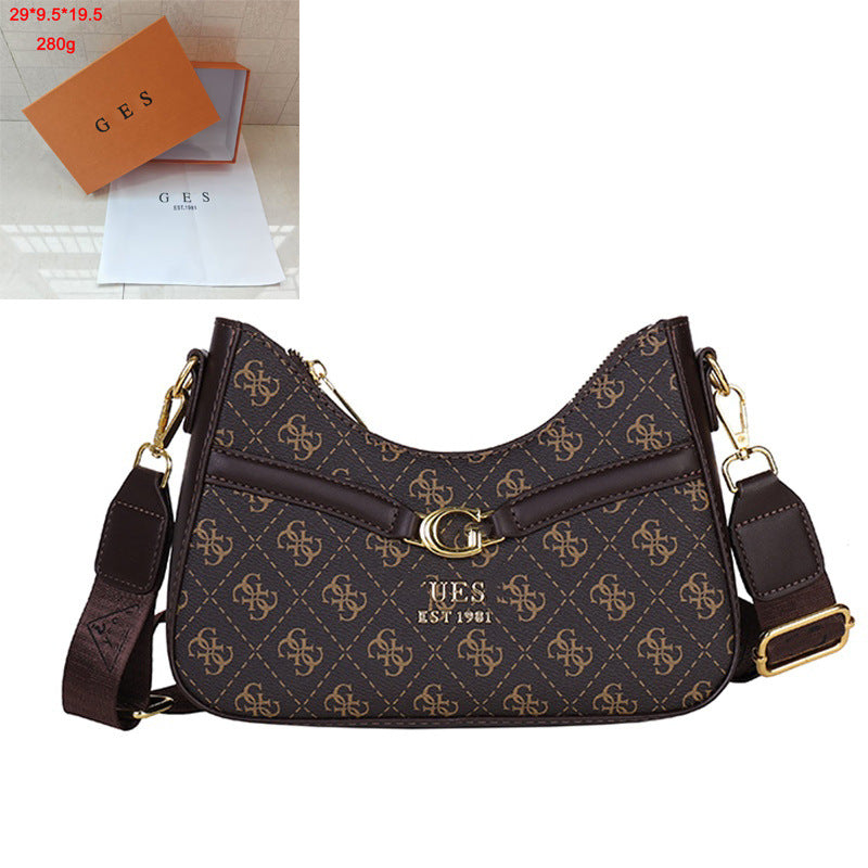 El bolso cruzado de monograma de alta gama de 2026 para mujer de un solo hombro de tendencia y muy vendido de moda para mujer