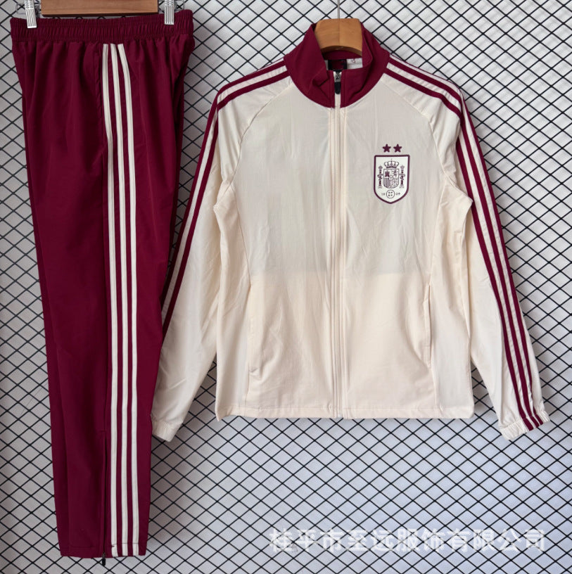 Veste brésilienne, coupe-vent à capuche, veste imperméable coupe-vent, usine d'articles de sport, vêtements d'entraînement de football en gros
