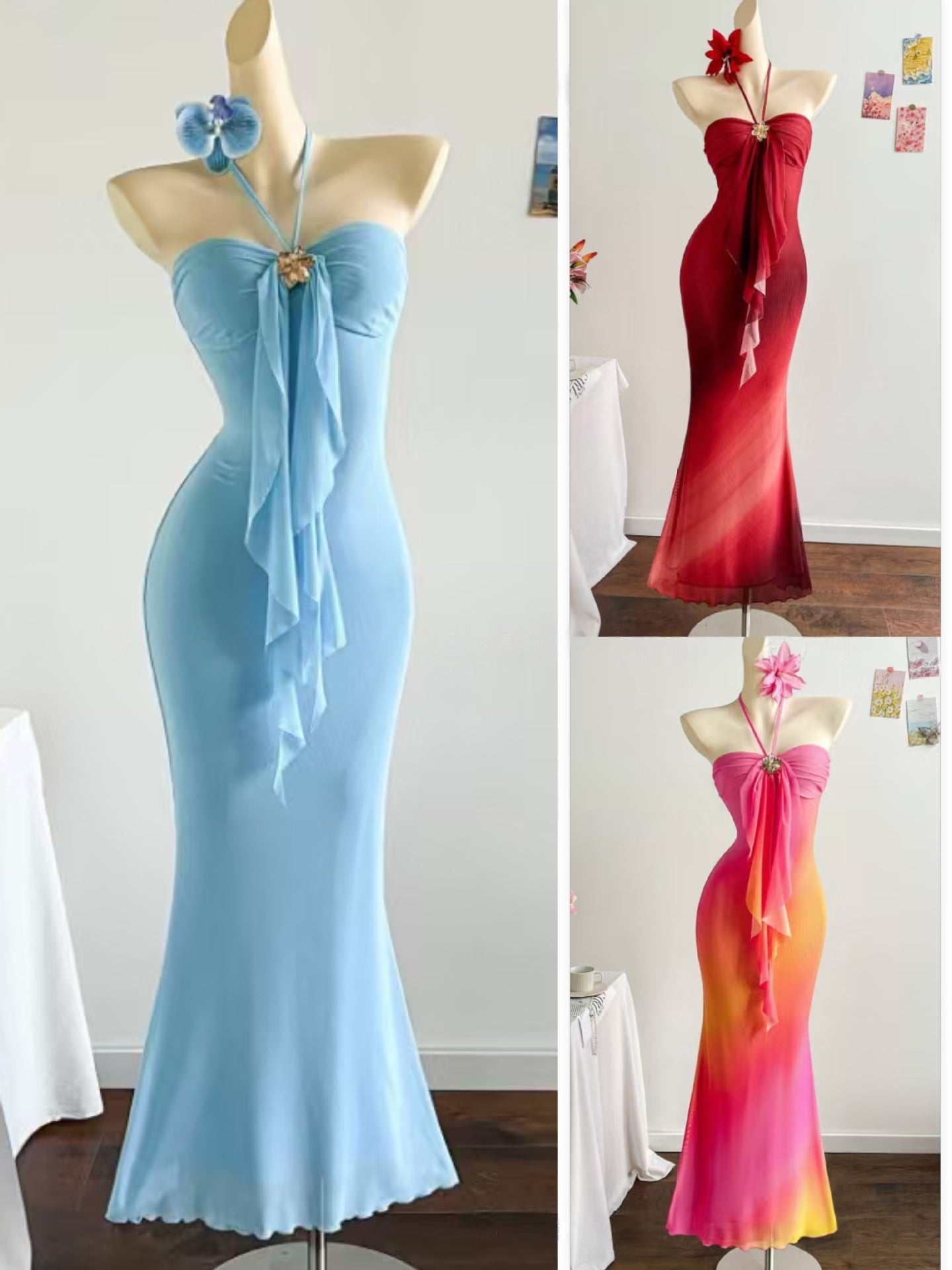 Vestido Una Pieza Falda Larga Sin Espalda 2026 | LuxuryMarkt
