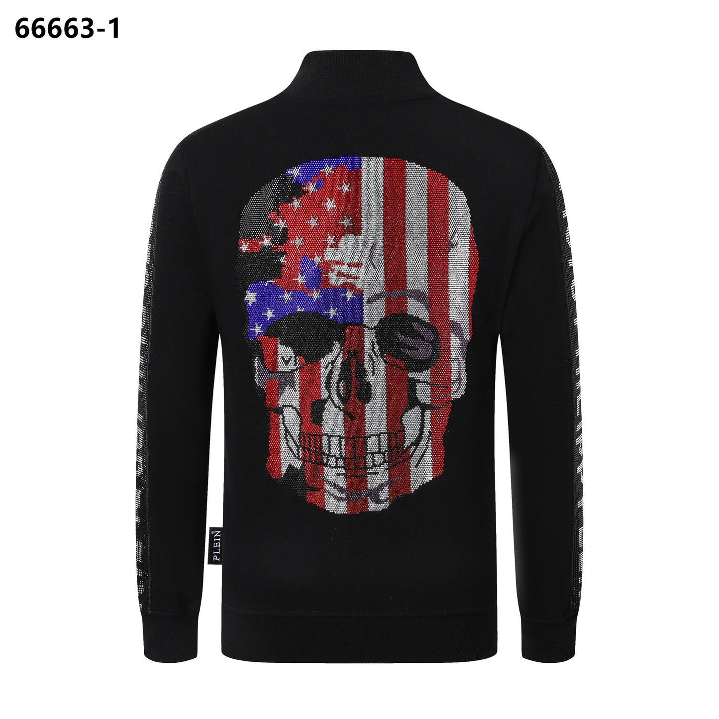 Philip Plan AliExpress Amazon Americana americana de moda callejera con cremallera de diamante caliente PP abrigo de hombre