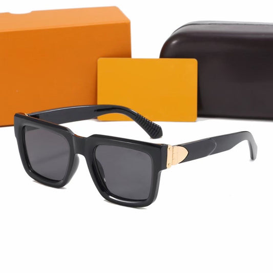 Gafas Sol Montura Cuadrada Grande Unisex | Protección UV Estilo Coreano