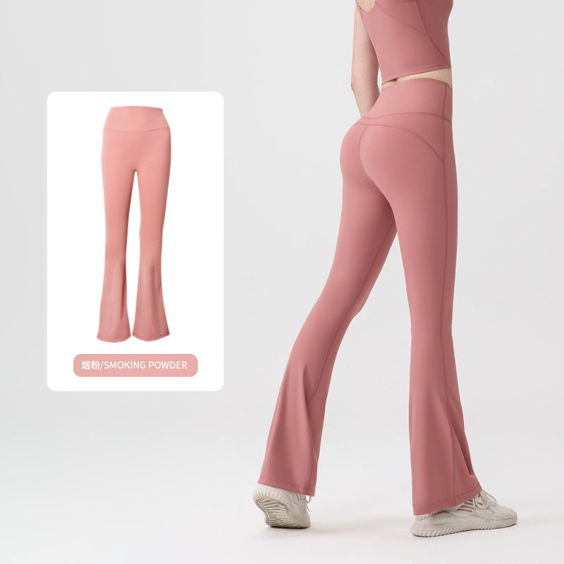 Pantalón Yoga Mujer AL | Microacampanado Y Talle Alto