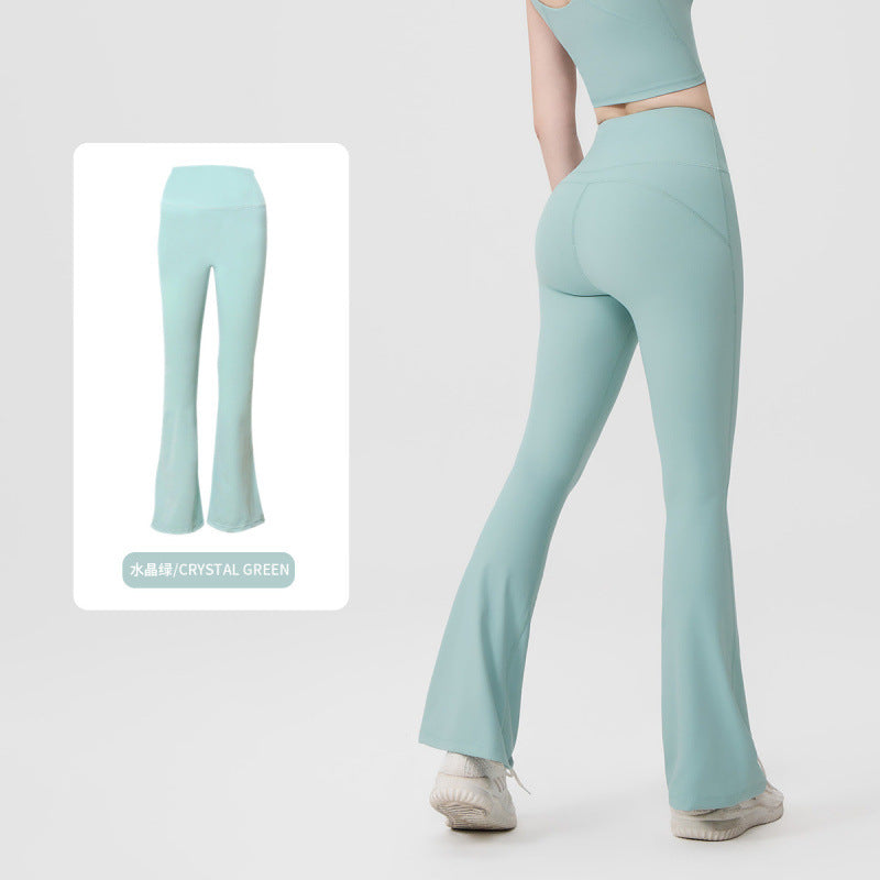 Pantalón Yoga Mujer AL | Microacampanado Y Talle Alto
