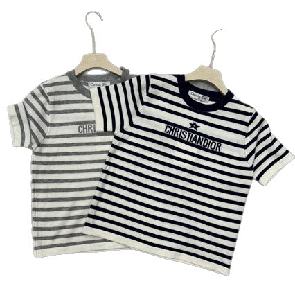 Women's Striped Long Sleeve T-Shirt CD | Two Colors