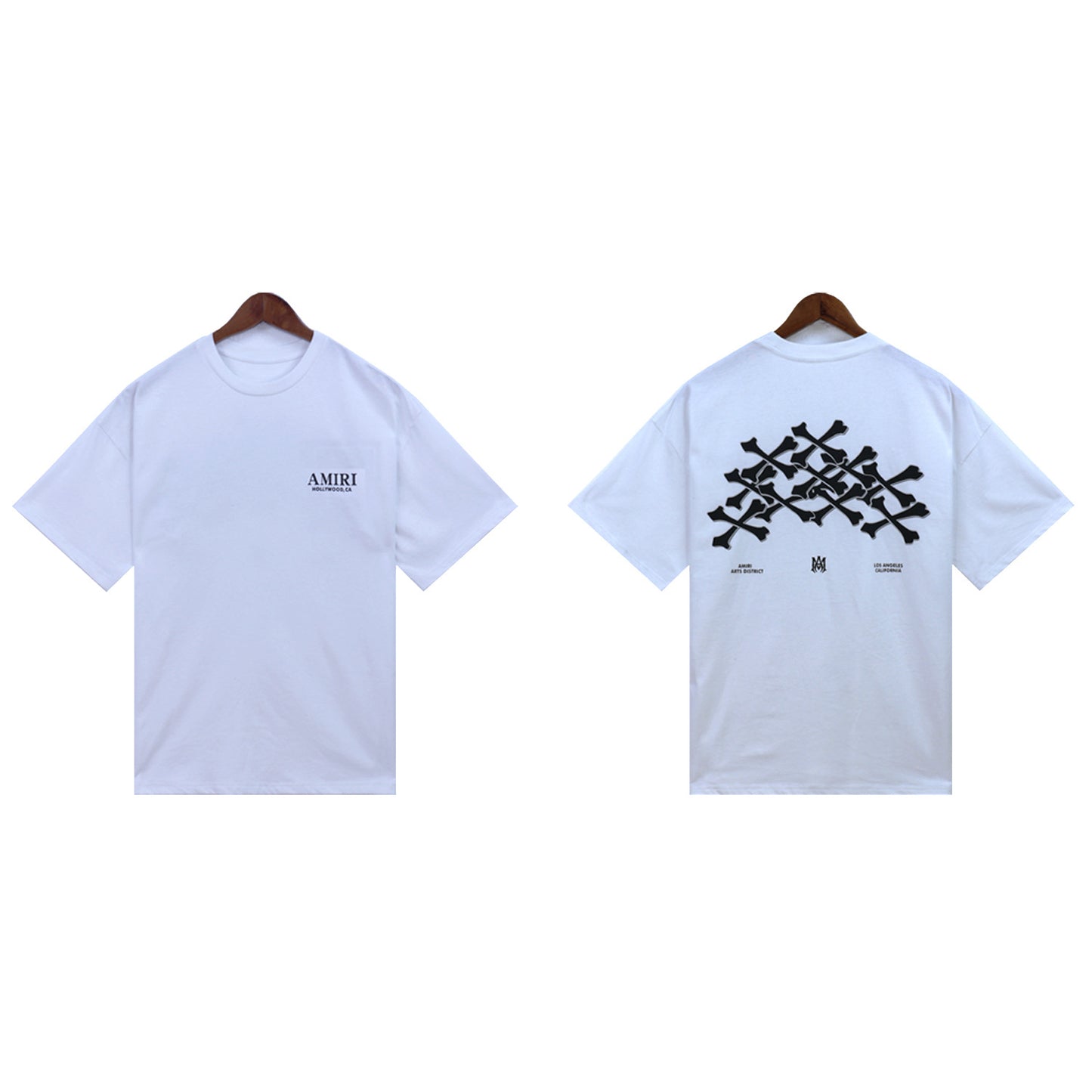 2024 Verano 2024 AM1R1 ICON Letter Totem Letter Totem Pattern Coconut Tree T-shirt Unisex