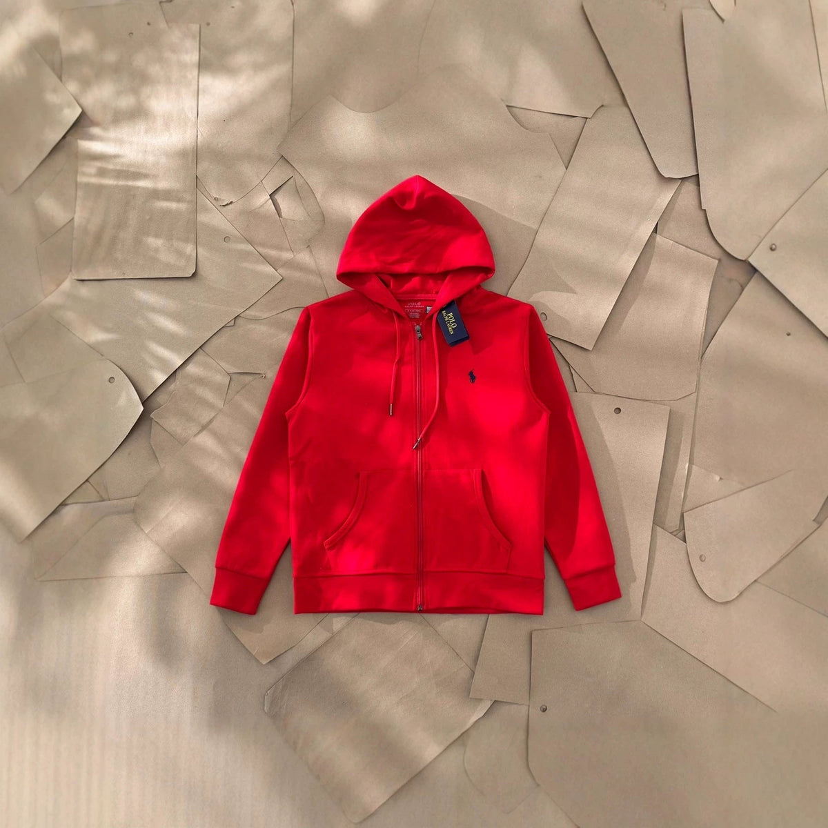 Sudadera RL Con Cremallera | Caballo Bordado