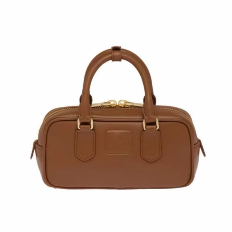 MIU Bowling Otoño/Invierno 2024 Nuevo Nicho Bolso de Gran Capacidad para Mujer Bolso Almohada Bolso Bandolera de un solo hombro Boston Mujer
