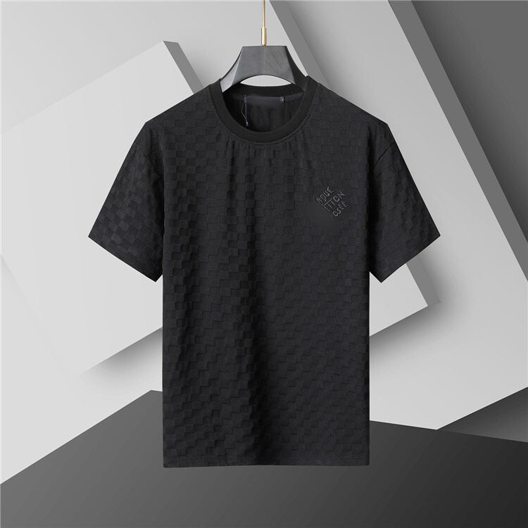 Versión correcta de 2026 de la nueva camiseta ligera de lujo de verano, camiseta de manga corta de cuello redondo y versátil para hombres y mujeres, países extranjeros de Europa y Estados Unidos