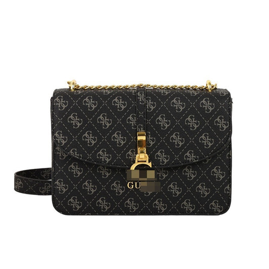 GU Women's Crossbody Bag | Chain and Print | No Box