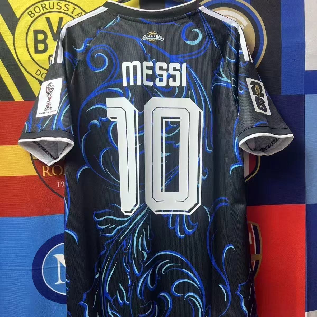 Francia, Brasil, Portugal, España, Argentina, número de partido en casa 19, Yamal, camiseta de fútbol, edición fan