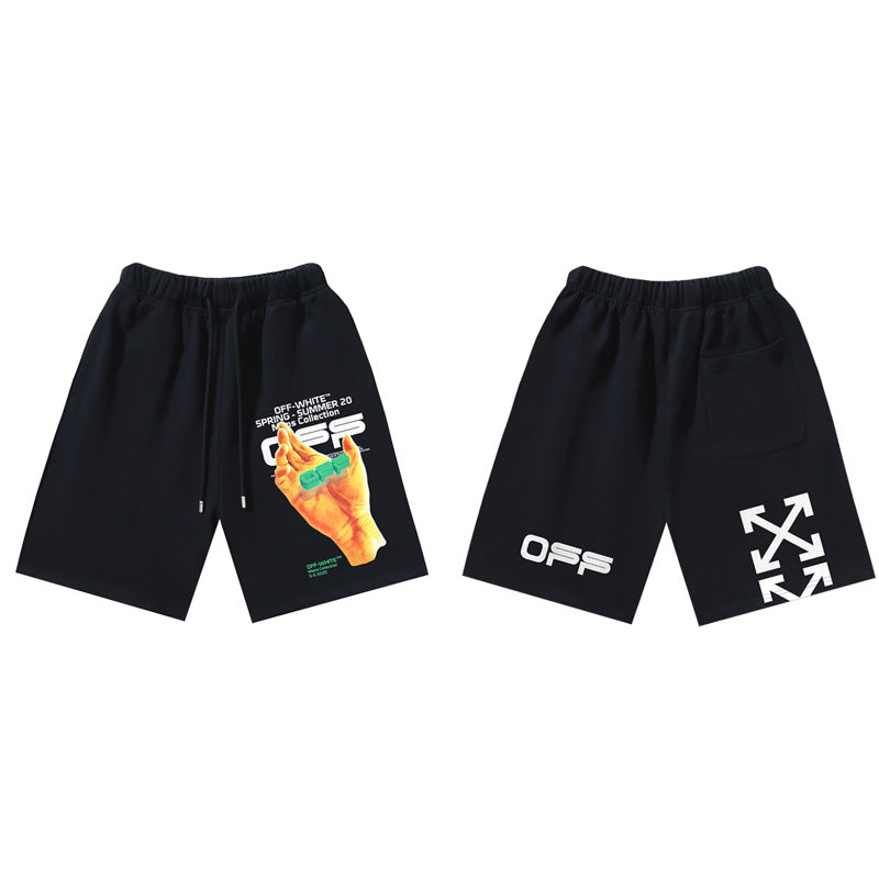 Pantalones Cortos Hombre Estampado Flecha Sueltos | LuxuryMarkt
