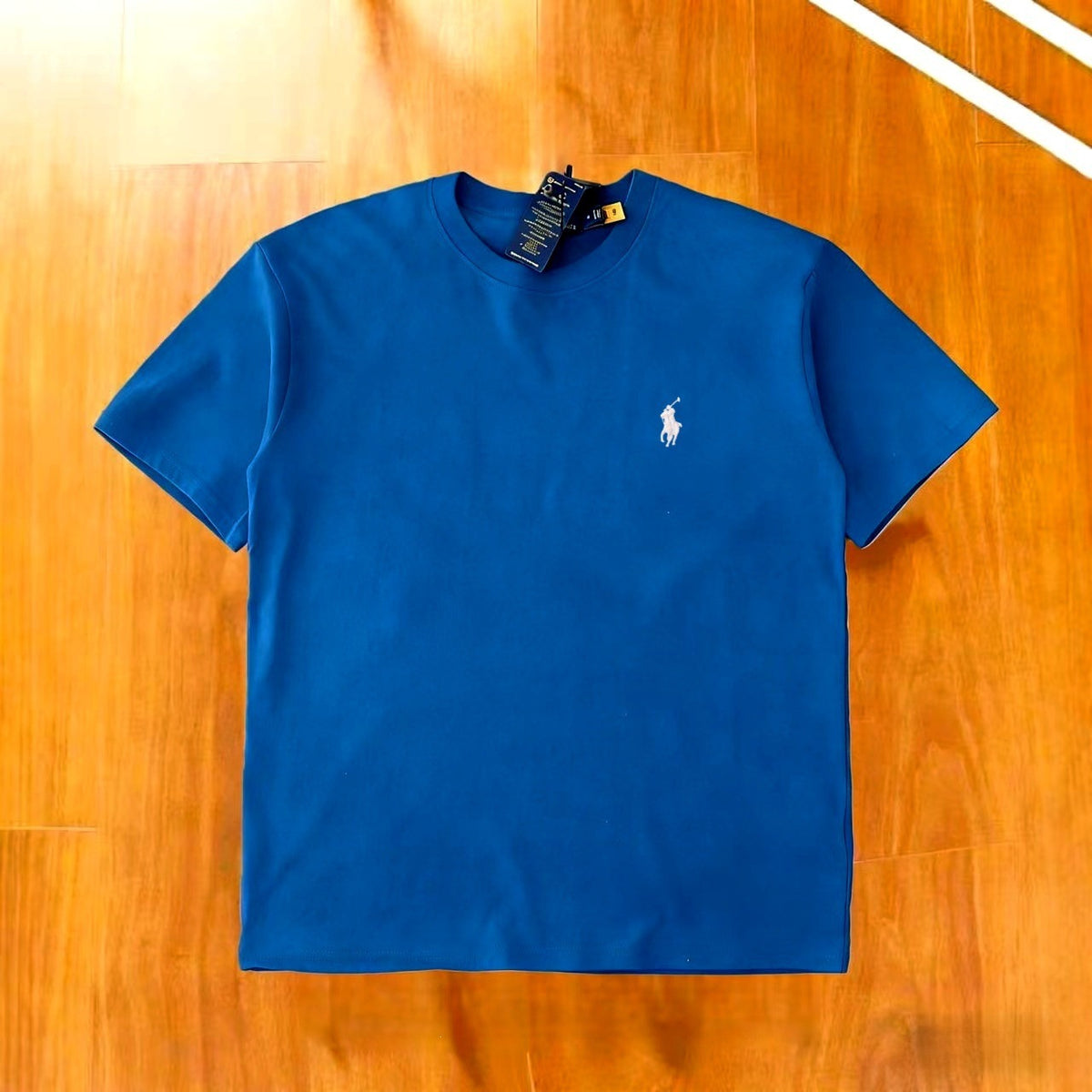 Camiseta Bordada de Algodón RL | Manga Corta