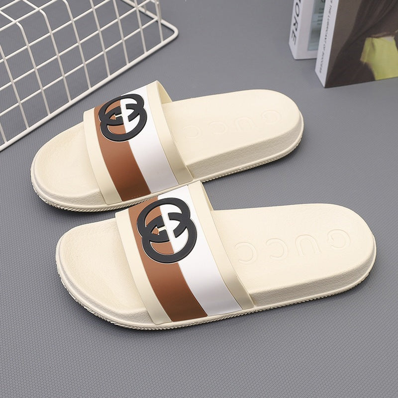 Zapatillas chulas para mujeres, hogar, interior, casa, suelas suaves, antideslizante eva, hombres de comercio exterior versátiles, transpirables, ligeros y cómodos.