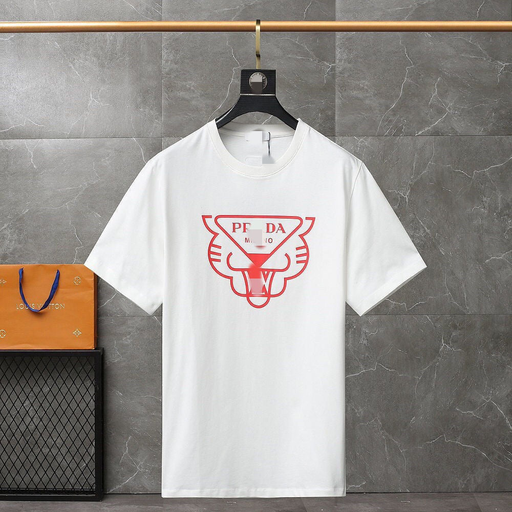 Camiseta unisex de manga corta de 260g de algodón puro de 260g con etiqueta triangular y camiseta de 260g disponible para dropshipping